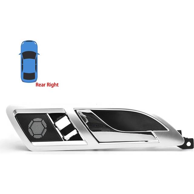 (Silver Rear Right) Car Inner Door Handle Inside Handle Internal Wrench Open The Door For