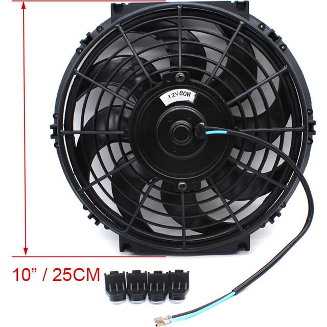 (120W 10inch) LBQ DEFT 80W 120W Universal 8/10/12/14Inch Motor Engine Radiator Oil Cooler