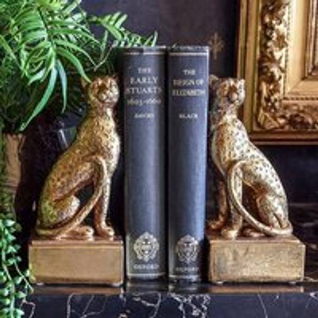 Leopard Bookends - Metallics - One Size