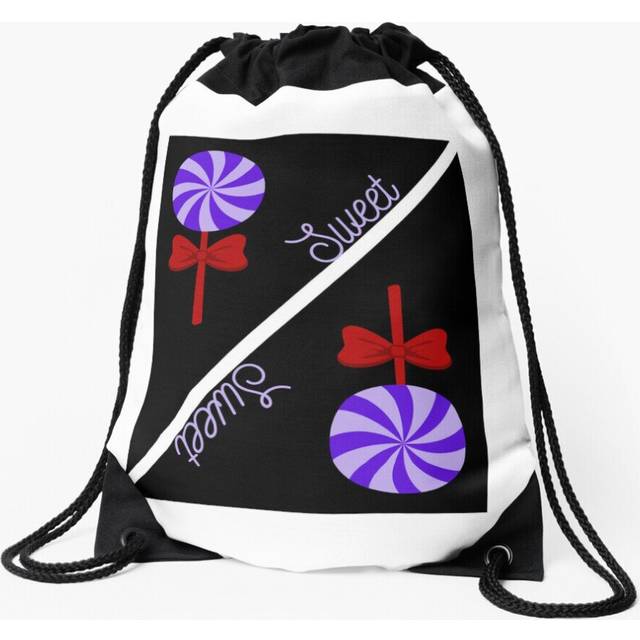 Drawstring Bag Sweet Lollipops  Sport Gym Shoe Backpack