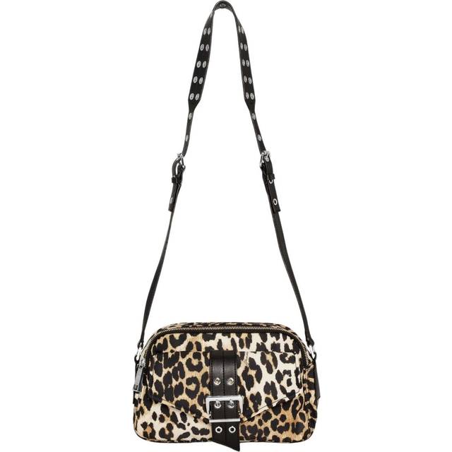 GANNI Brown Leopard Nylon Bucky Camera Bag - 943 Leopard - UNI
