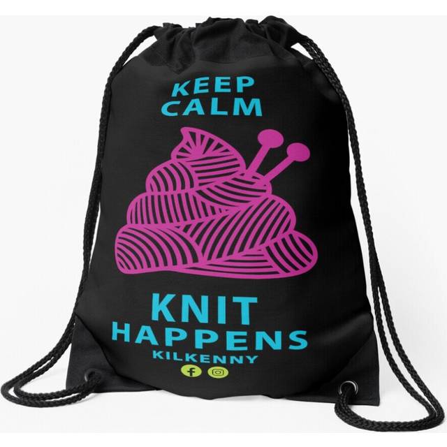 Drawstring Bag Knit Happens Kilkenny Sport Gym Shoe Backpack