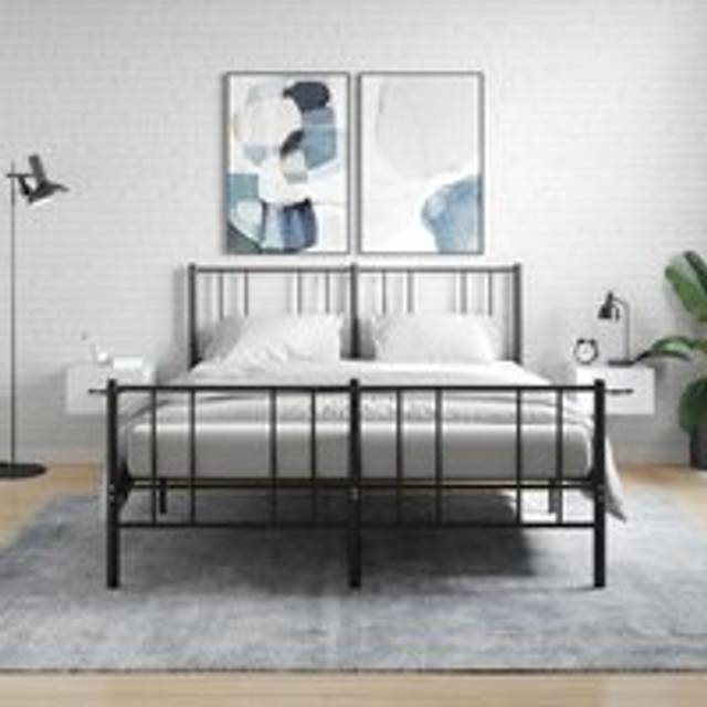Wall-mounted Bedside Cabinets 2 pcs High Gloss White 35x35x20 cm - One Size