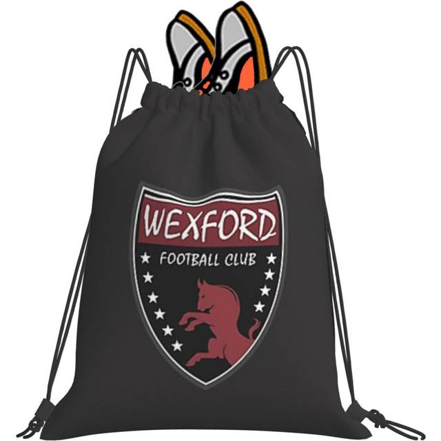 Drawstring Bag Wexford FC Plain Crest Sport Gym Bag Travel Adult Kid