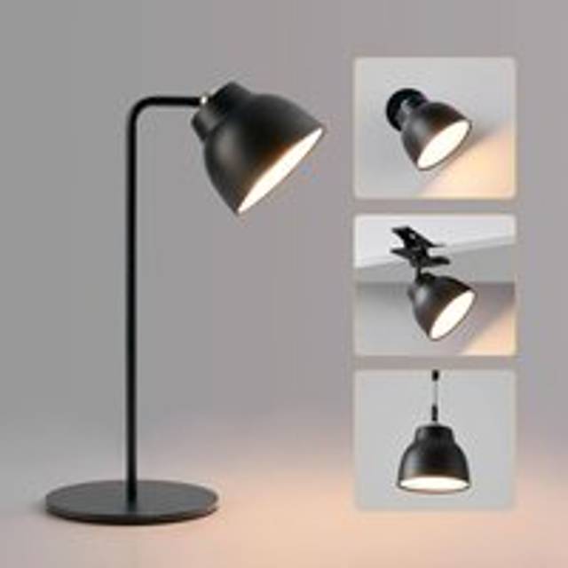 Harper Living 4 In 1 Rechargeable Table Lamp, Led Desk Lamp With Touch Control, Multifunctional Dimmable Bedside Wall Light-black, Black