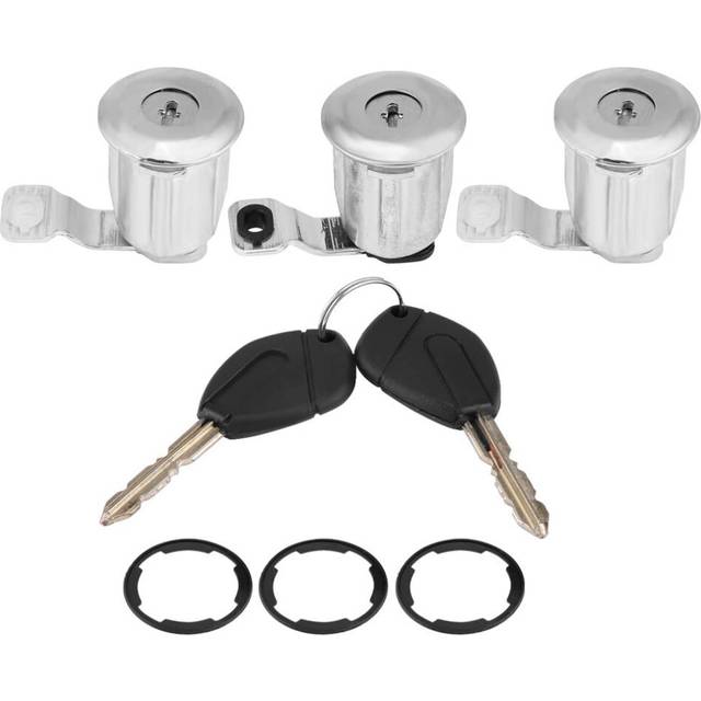 252522 Car Door Lock Barrel Set with Keys Compatible with PÃªugeot Partner Berlingo Xsara(3 * Barrels(#1))