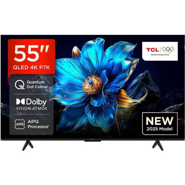 TCL P7K 55" 4K Ultra HD QLED Smart Google TV [2025] - 55P7K-UK