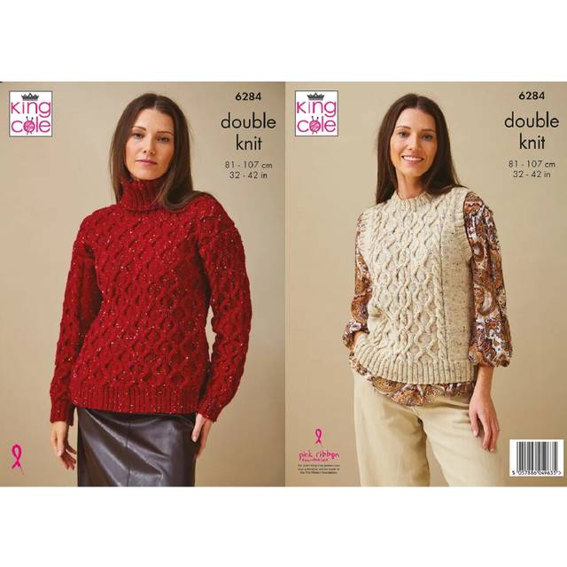 Sweater and Tank Top in King Cole Merino Blend Dk (6284)