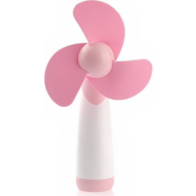 Tinksky Battery Operated Fans Portable Mini Fan Soft Foam Blades Handheld Fans(Pink)