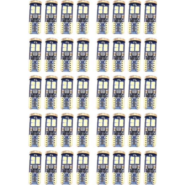 T10 168 LED Car Bulb 40Pcs 194 W5W 12-SMD 3030 Chipset Bulbs Canbus for Interior Dome Map Door Courtesy License