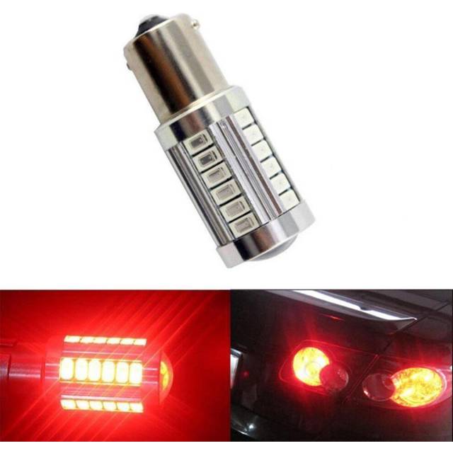 2Pcs/1Pc Car P21W BA15S 1156 33 Smd Led 5630 Car Brake Bulbs Daytime Lamps Car Tail Bulb Auto Reverse Lamp 1Pc-1156 red