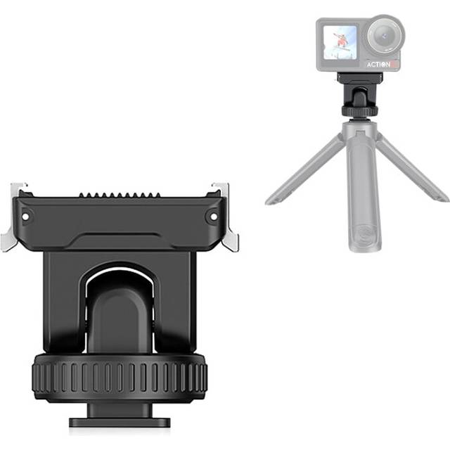 For DJI Osmo Action 5 Pro / 4 / 3 PULUZ Cold Shoe Gimbal Quick Release Base Adapter (Black)
