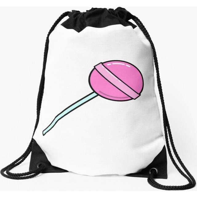 Drawstring Bag Pink Lollipop Sport Gym Shoe Backpack