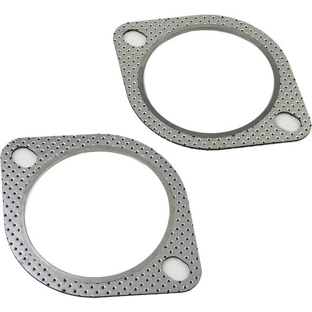 2x Car Sliver Exhaust Gasket 2 Bolt 3 Inch Diameter Downpipe Metal Multi
