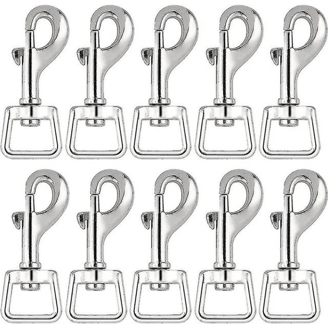 20Pc Snap Hooks for Dog Leash Collar Linking, Heavy Duty Swivel Clasp Eye Bolt Buckle Trigger Clip Spring Pet