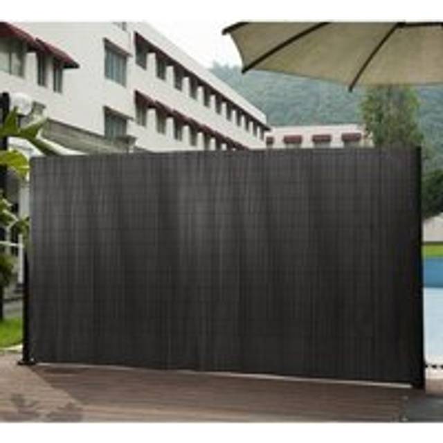 1.8*3M Dark Grey PVC Privacy Decorative Fences - One Size
