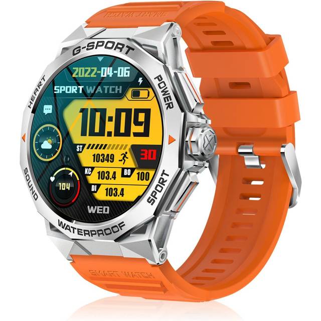 Chronus Military Smart Watches for Men,1.43'' Amoled Ultra HD Sport Watch with(Call Receive/Dial),100+Sports Modes, IP68/Heart