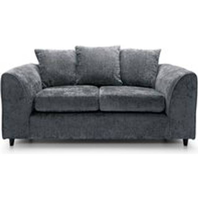 (Grey, 2 Seater Sofa) Monaco Chenille Fabric Corner Sofa Range