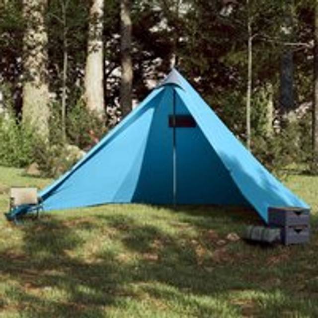 Family Tent Tipi 7-Person Blue Waterproof - One Size