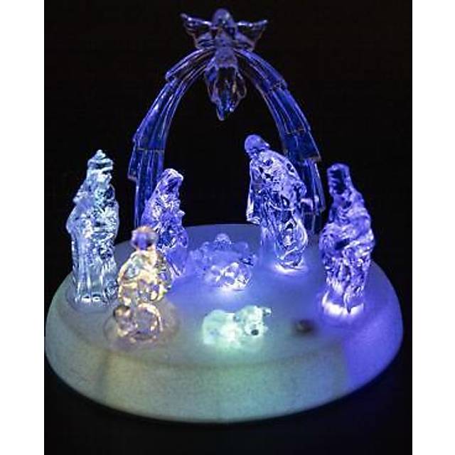 Shatchi - Christmas Nativity led Light Up Set with Music Xmas Decoration 11532