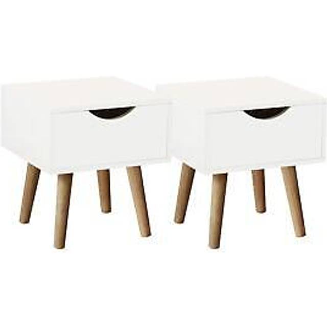 Boden Pair Bedsides White 1 Drawer