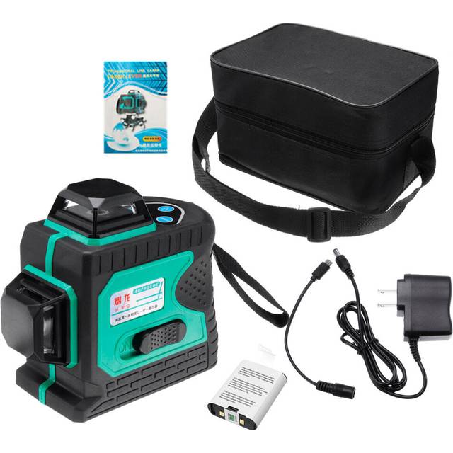 3D Green Auto Laser Level 12 Lines 360° Horizontal & Vertical Cross Build Tool Measuring Tools