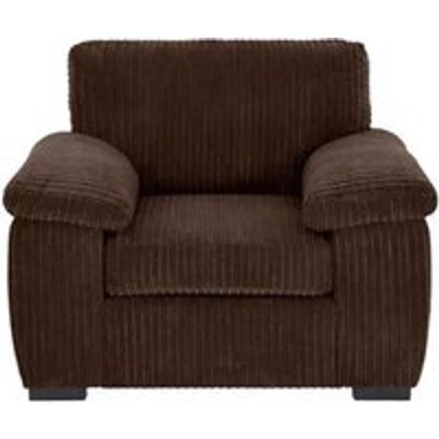 Capri Jumbo Cord Fabric Sofa - Chocolate - One Size