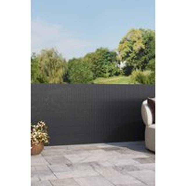 1*3M Dark Grey PVC Privacy Fences - One Size