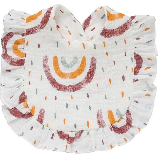 (12, One Size) Newborn Bibs Infant Burp Cloths Baby Stuff Feeding Drool Bandana Saliva Towel Toddler Ruffle Floral Bib Baby Accessories