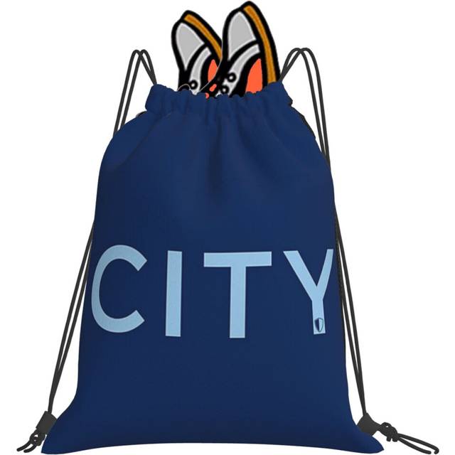 Drawstring Bag CITY Navy Sky Blue Sport Gym Bag Travel Adult Kid