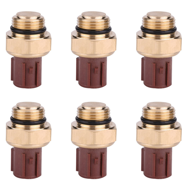 6X Radiator Coolant Fan Water Temperature Sensor Switch Replacement Car Accessories for 37760-P00-003