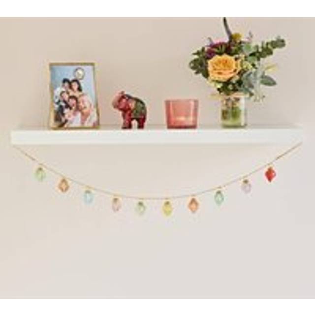 Mirai Pendent Coloured Recycled Glass Bauble Garland - Multi - One Size