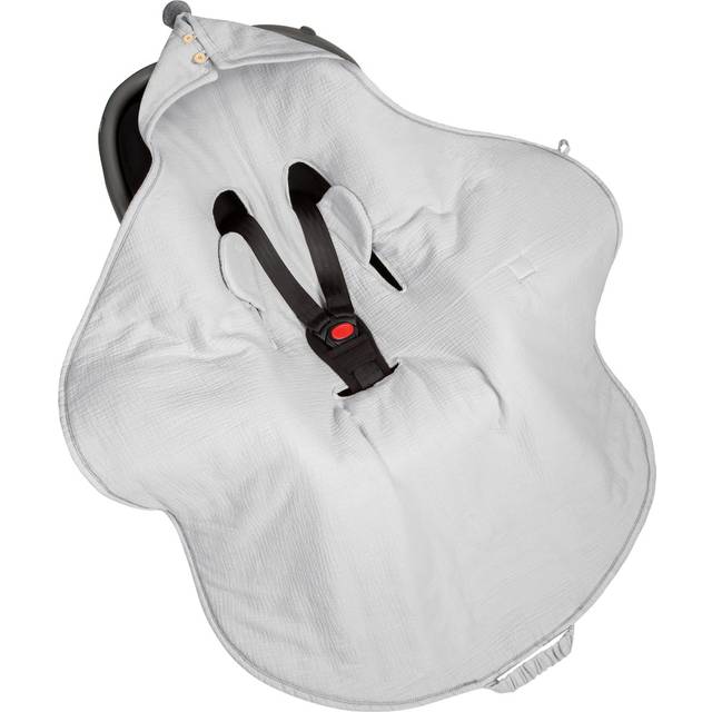 Muslin Wrap/Blanket For Car Seat Grey grå färg