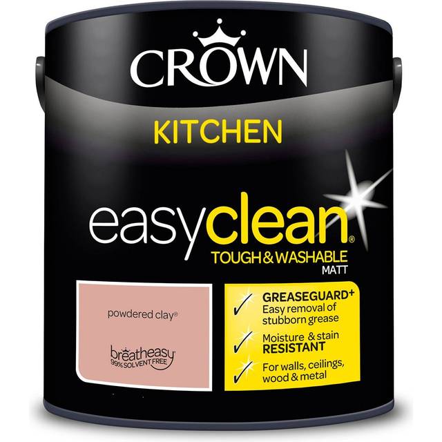 Crown Easyclean Kitchen Paint 2.5L - Powdered Clay