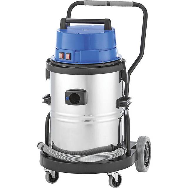 EUROKRAFTpro Industrial Wet And Dry Vacuum Cleaner, 50 L Stainless Steel Contain