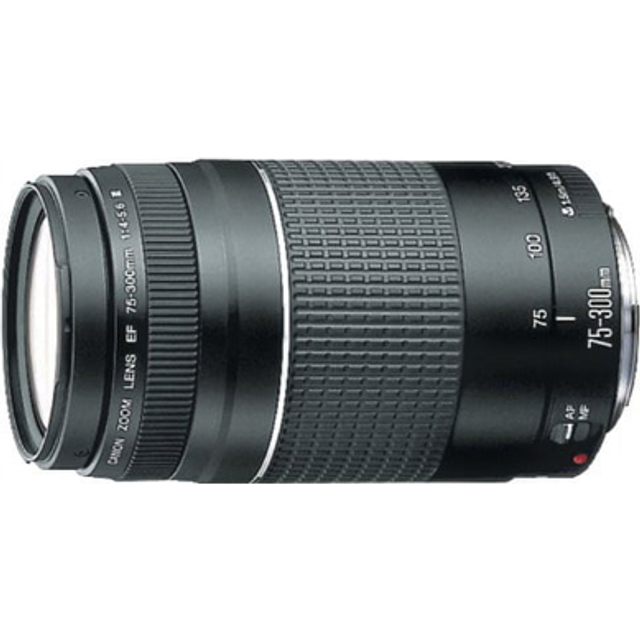 Canon EF lens EF75-300mm F4-5.6 III zoom lens telephoto Goods black