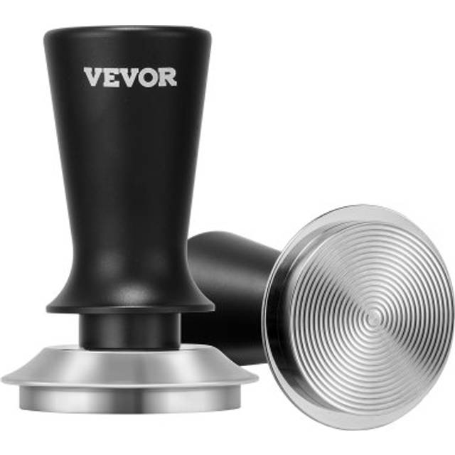 VEVOR 53mm Espresso Tamper Edelstahl Kaffeestampfer mit Feder Kaffeewerkzeug