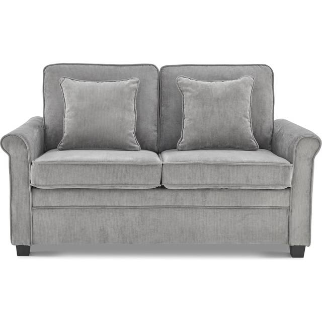 Ramy Sofa Bed Corduroy 2 Seater Fold Out Mattress - Grey - One Size