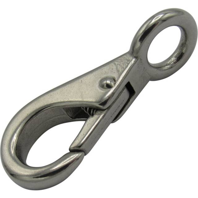 Quick Release Snap Hook with Fixed Eye Size 0 (55MM Stainless Steel)