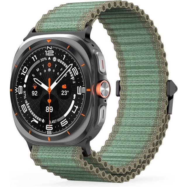 Dux Ducis Samsung Galaxy Watch Ultra 47mm Active nylonarmband, Grön