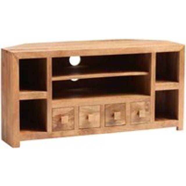 Duvid Light Mango Corner TV Unit - Brown - One Size