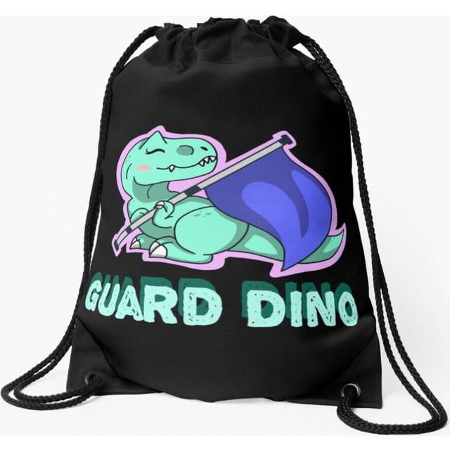 Drawstring Bag Color Guard Dinosaur Zipped Hoodie Sport Gym Shoe Backpack
