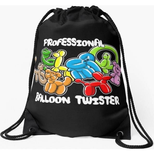 Drawstring Bag Professional Balloon Twister on black Sport Gym Shoe Backpack