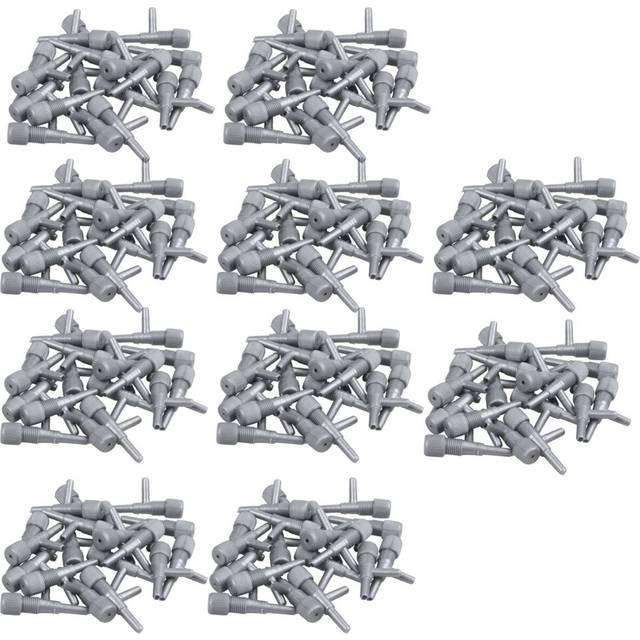 Aquarium Fish Oxygen Air Line Tubing Flow Control Valve 200 Pcs Gray