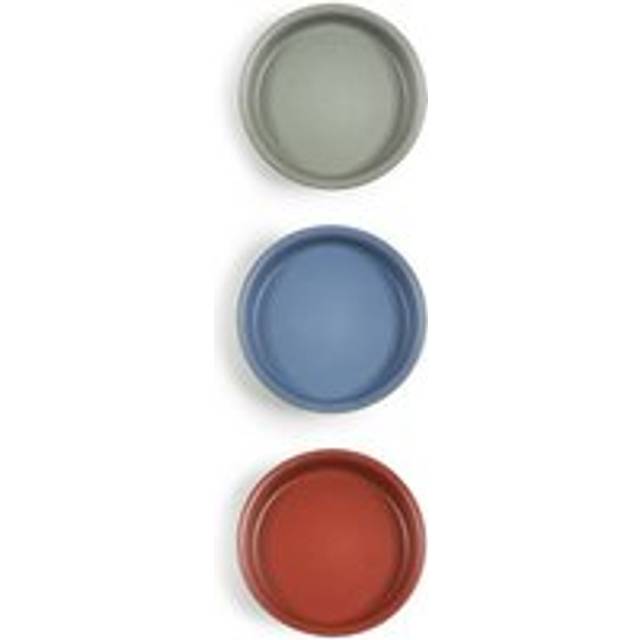 PurerHome x Eden Project Set of 3 Stoneware Stacking Nibble Bowls - Multicolor