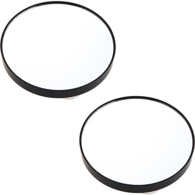 2Pcs 10X Magnifying Mirror with Two Suction Cups Makeup Tools Round Mirror Big Mirror Ten Black