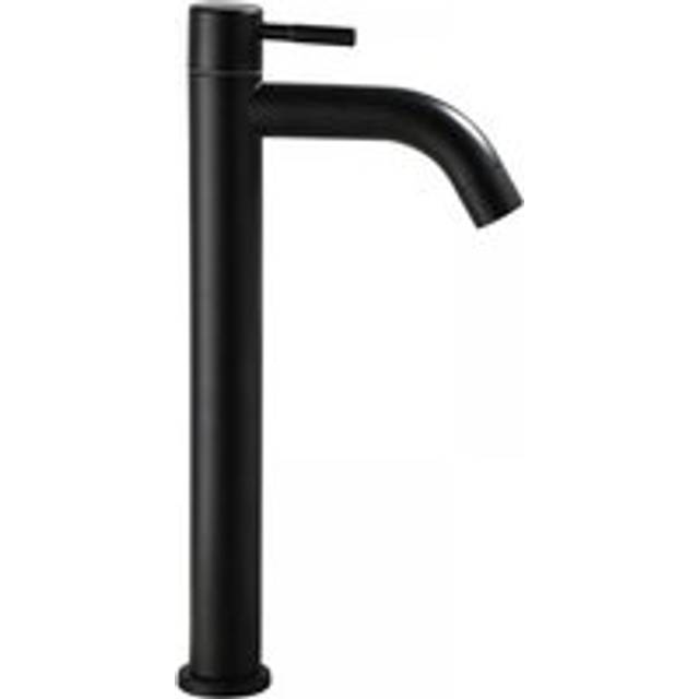 Cyslmuk - Bathroom Faucets - Bathroom Faucets - Cold Water Only, Black, Stainless Steel Tall 304 Basin Faucet