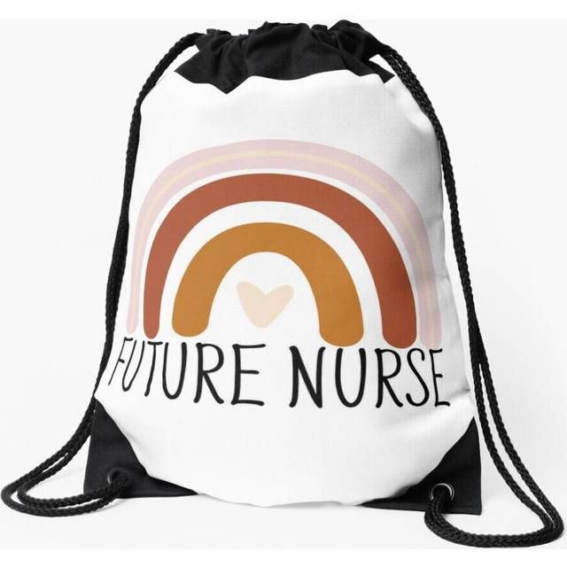 Drawstring Bag Rainbow Futur Nurse , nursing Sport Gym Shoe Backpack