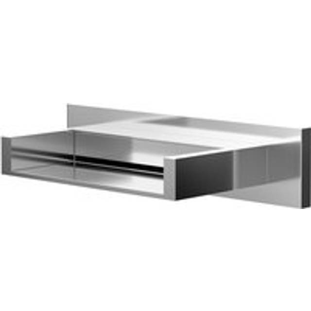 Wholesale Domestic Polished Wall Mounted Square Wide Waterfall Bath Spout | Chrome | Metal | 250mm x 60mm x 103mm