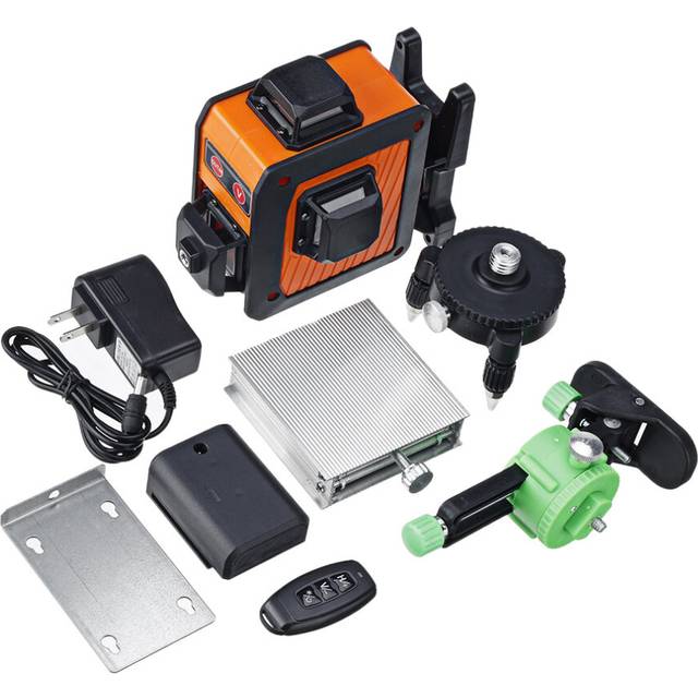 3D 16 Lines 360 Green Light Auto Laser Level Horizontal & Vertical Cross Build Tool Measuring Tools Kit
